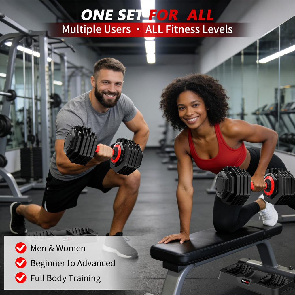 Adjustable Dumbbell Set 25 lb or 50 lb N2592