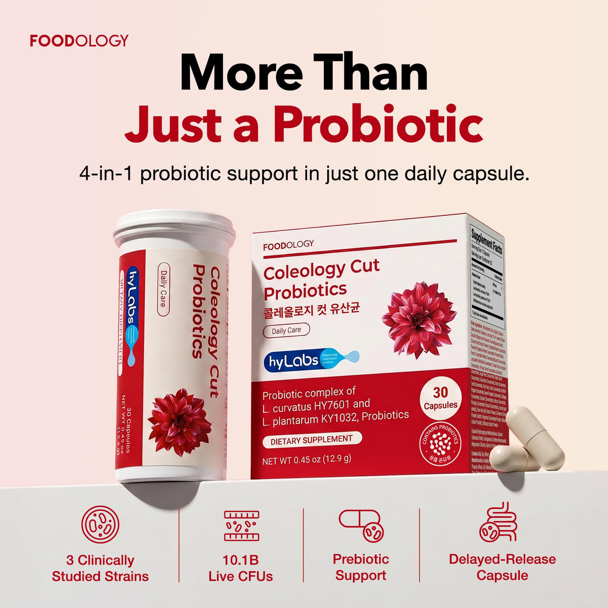 Probiotics for Bloating Relief 30 Capsules Z508