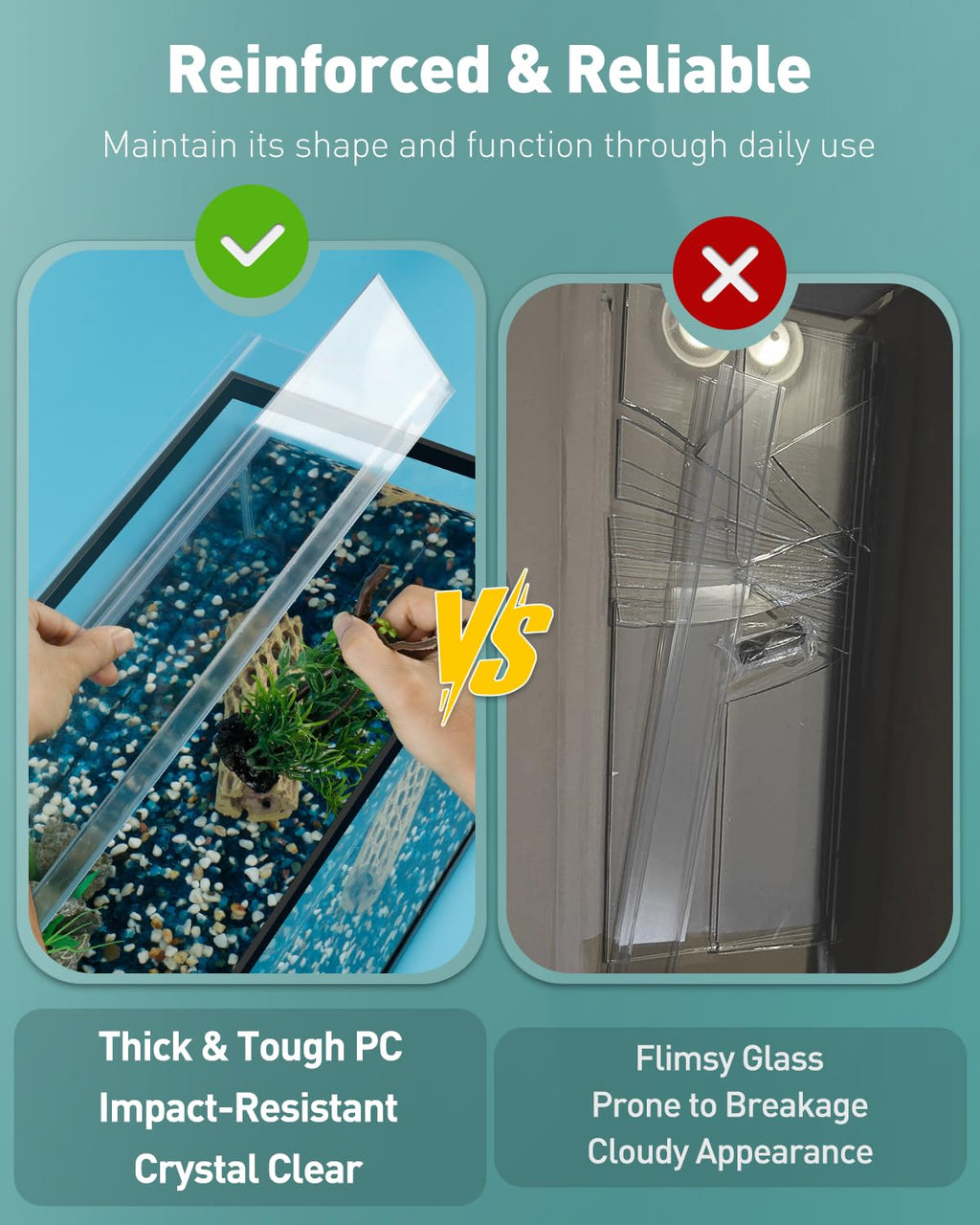 10 Gallon Clear Polycarbonate Aquarium Lid S159598