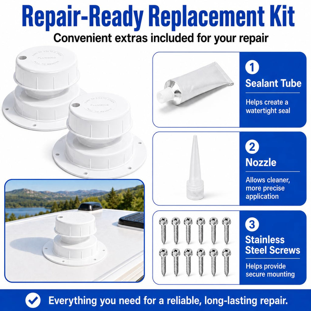 RV Plumbing Vent Caps 1 to 2 3/8" Pipe K7733