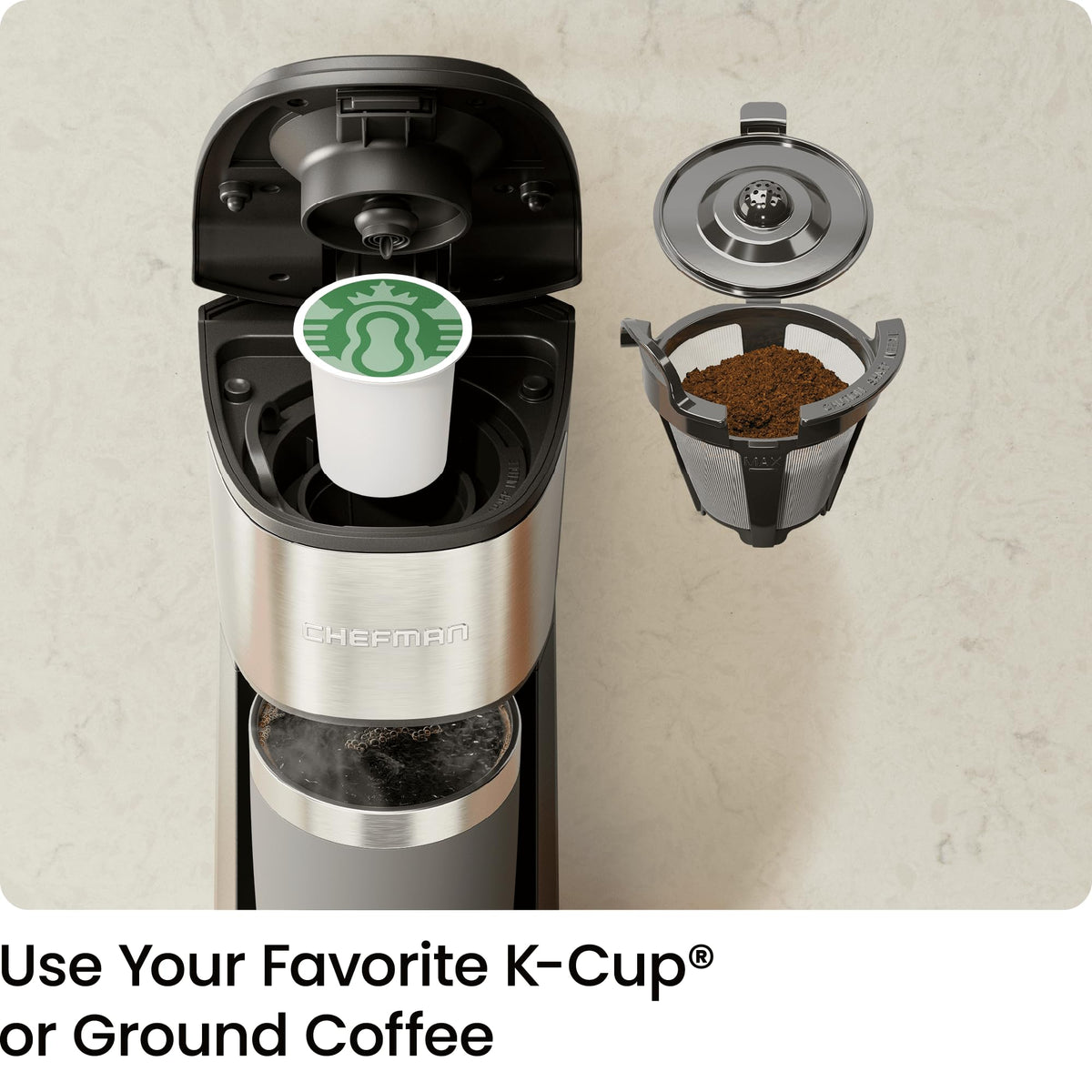 Single Serve Coffee Maker with 40oz Water Reservoir R70173