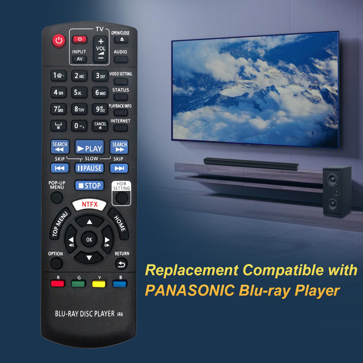 Replacement Remote Control U74840