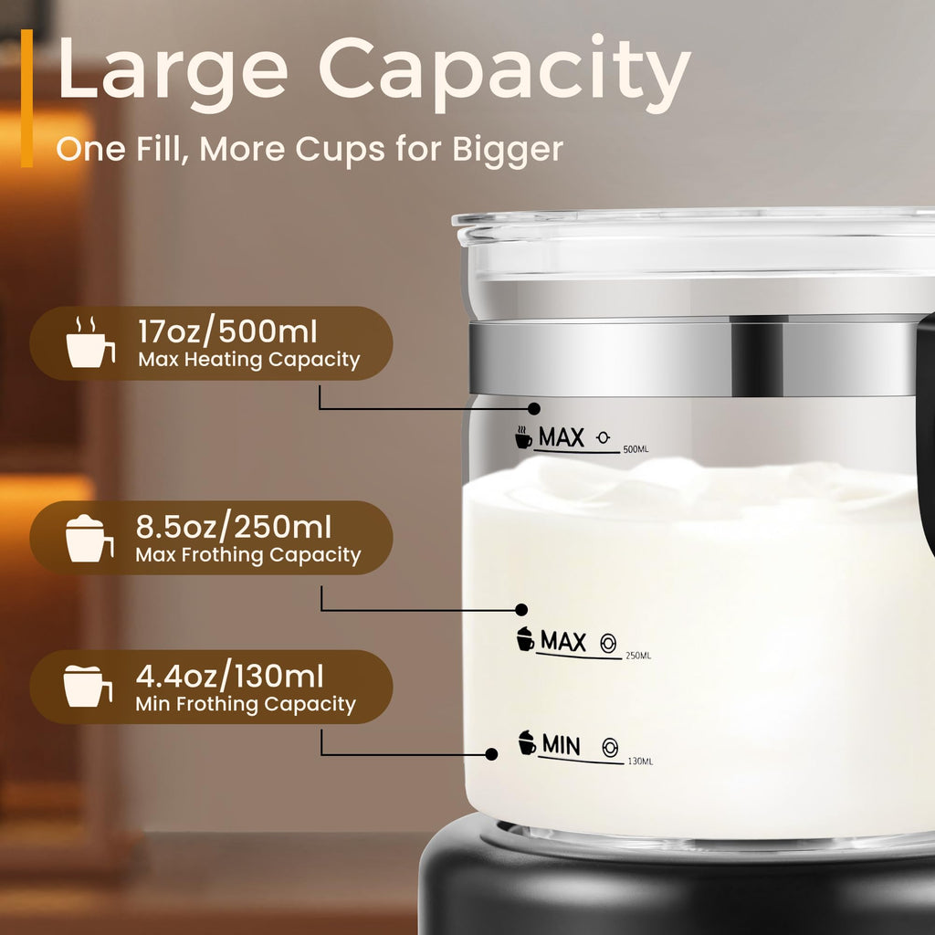 6 in 1 Electric Milk Frother and Steamer O96457