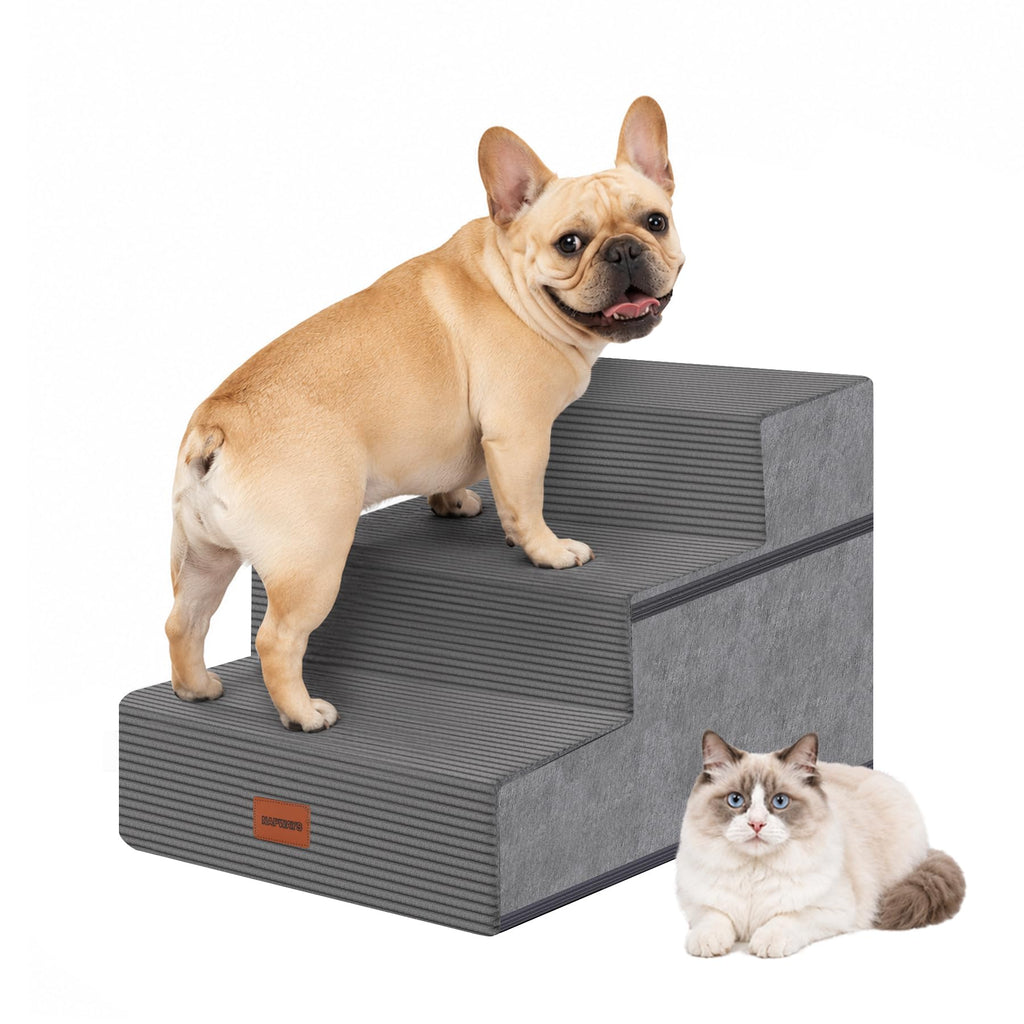 3-Step Non-Slip Dog Stairs with Washable Cover T87082