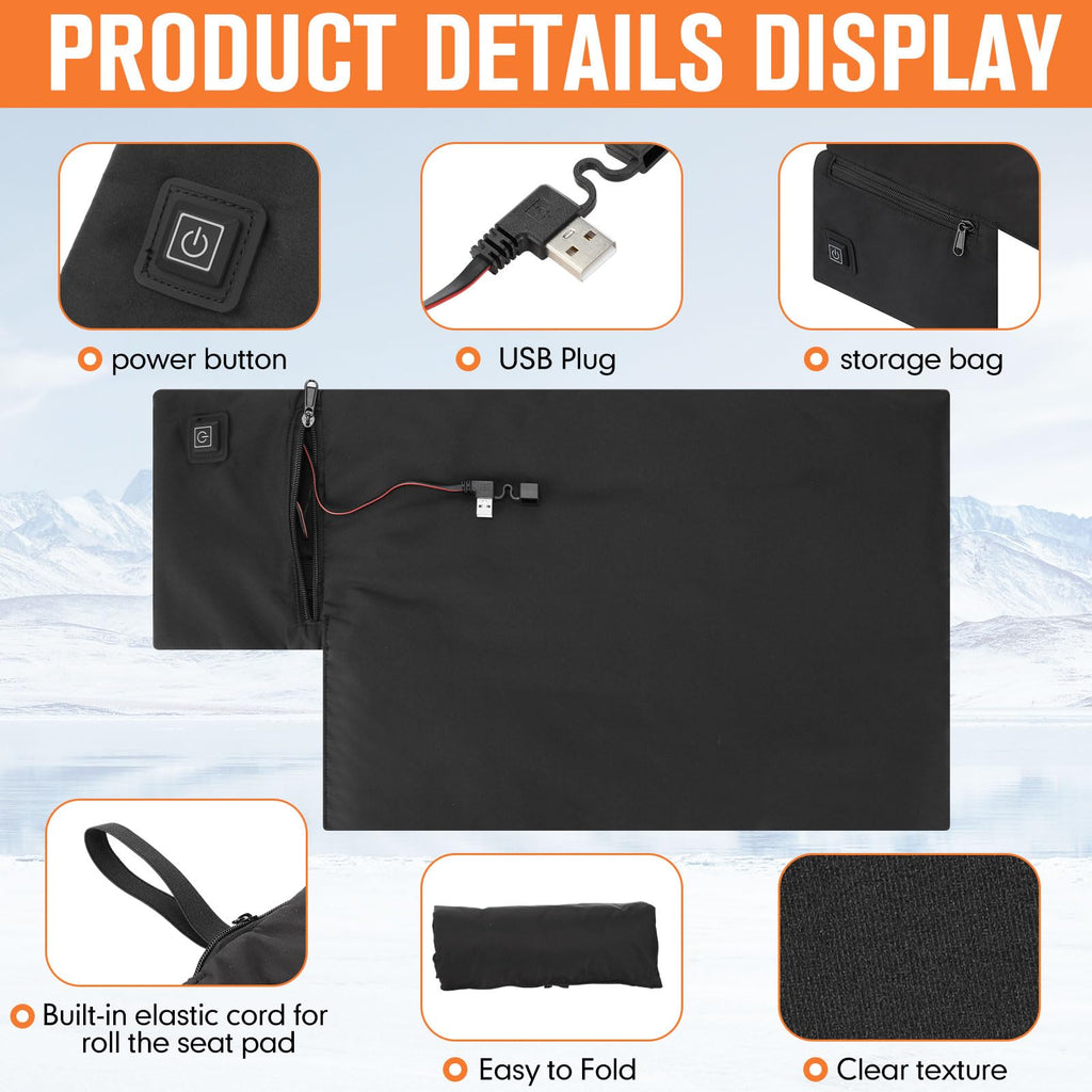 2 Pack Heated Stadium Seat Cushion M87678