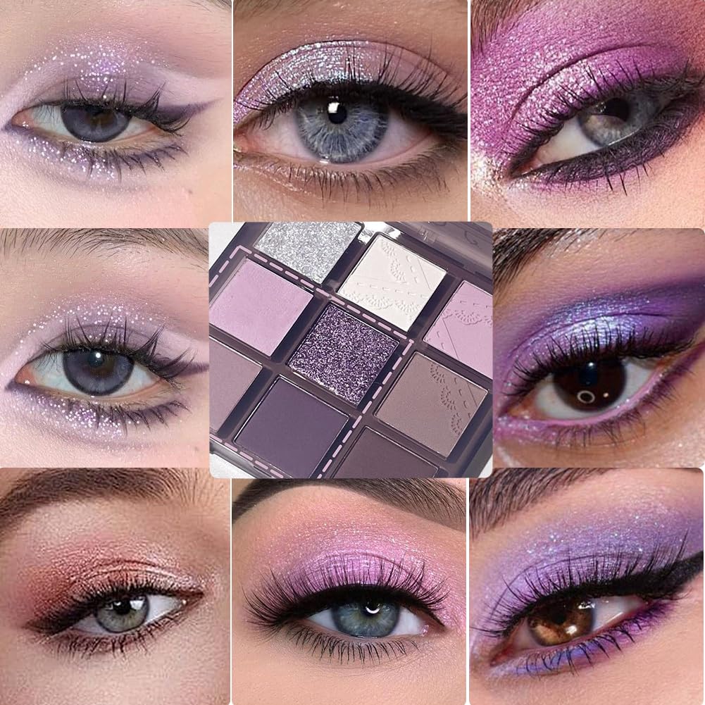 Dark Purple Plum Lavender Mauve Smoky Eyeshadow Palette E96339