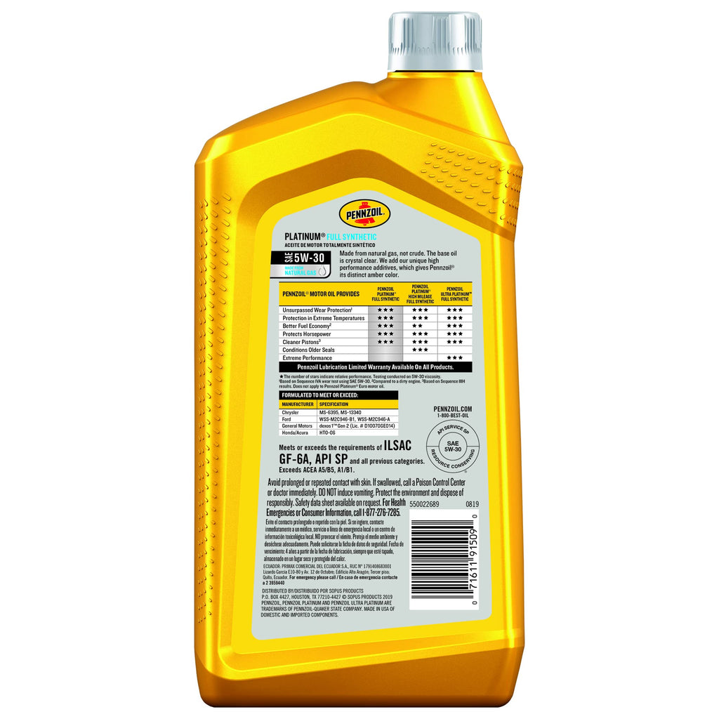 Full Synthetic 5W-30 Motor Oil 1-Quart V770