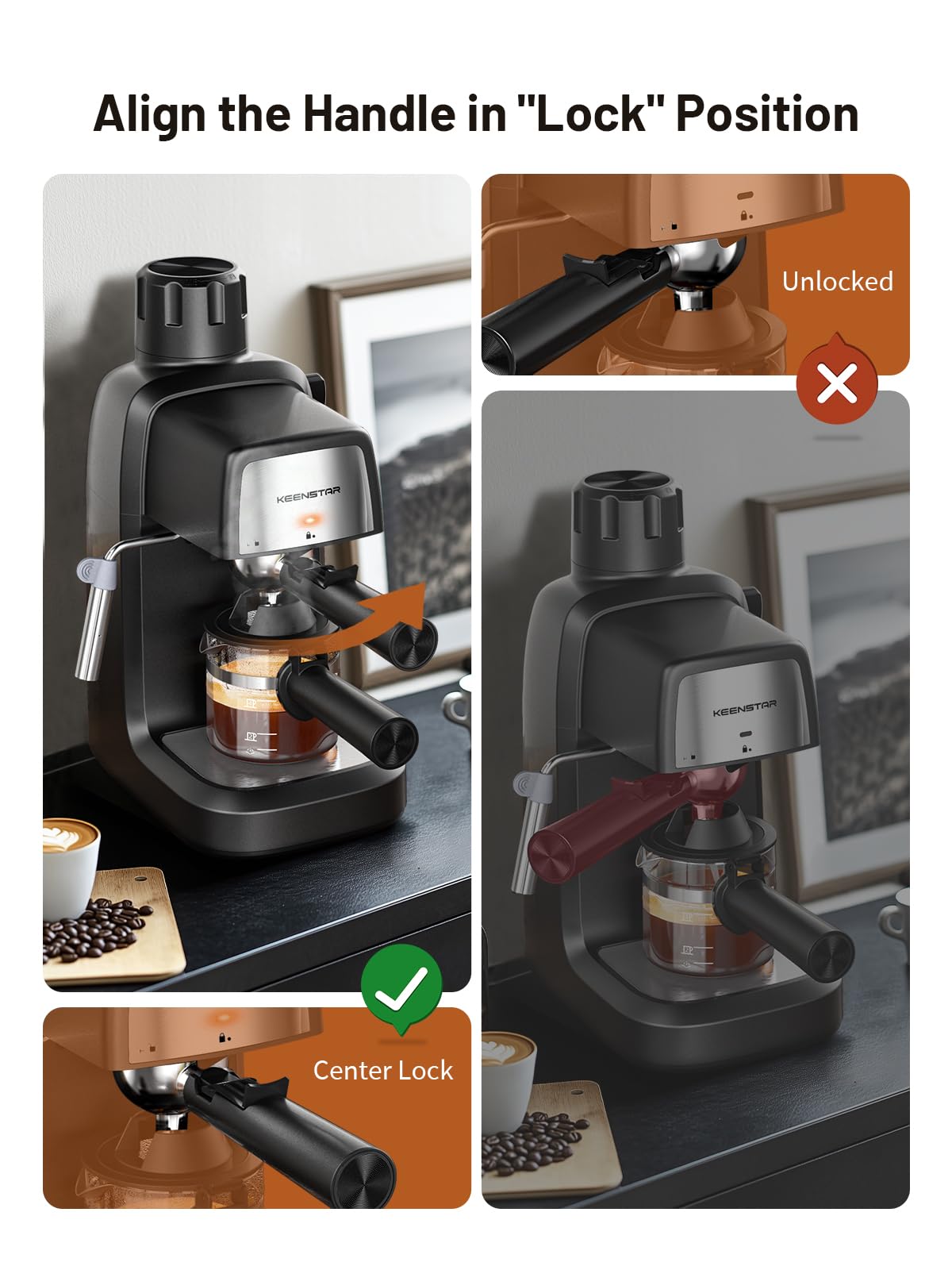 800W Compact 4-Cup Espresso Machine C88840