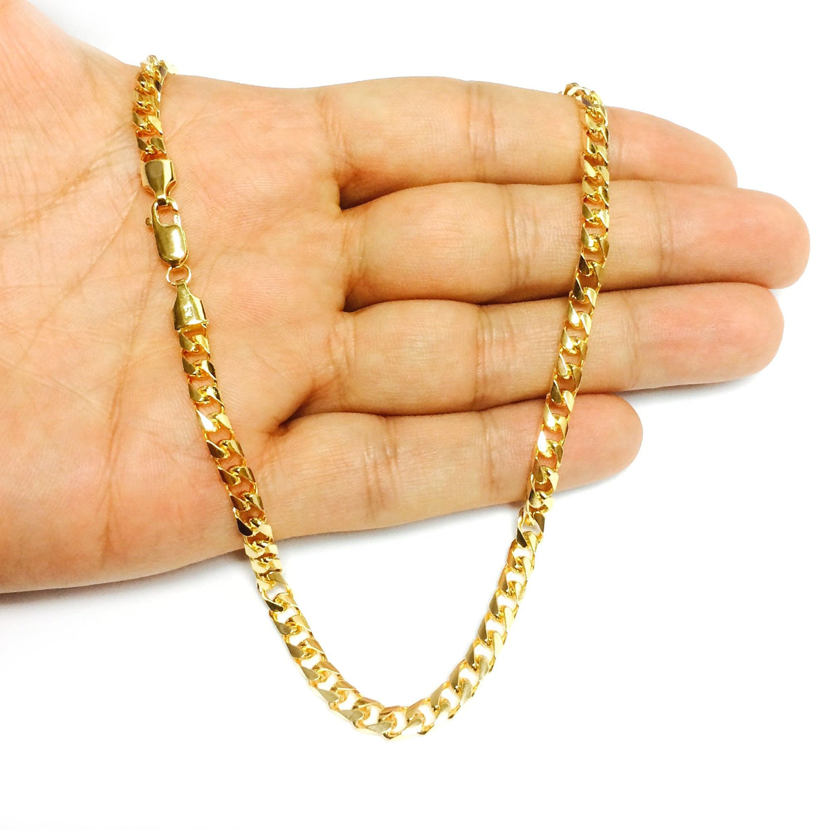 14k Yellow Gold Cuban Link Chain Necklace P6093