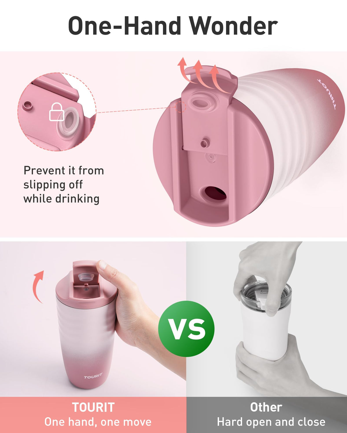 16 oz Insulated Stainless Steel Travel Coffee Mug R6452