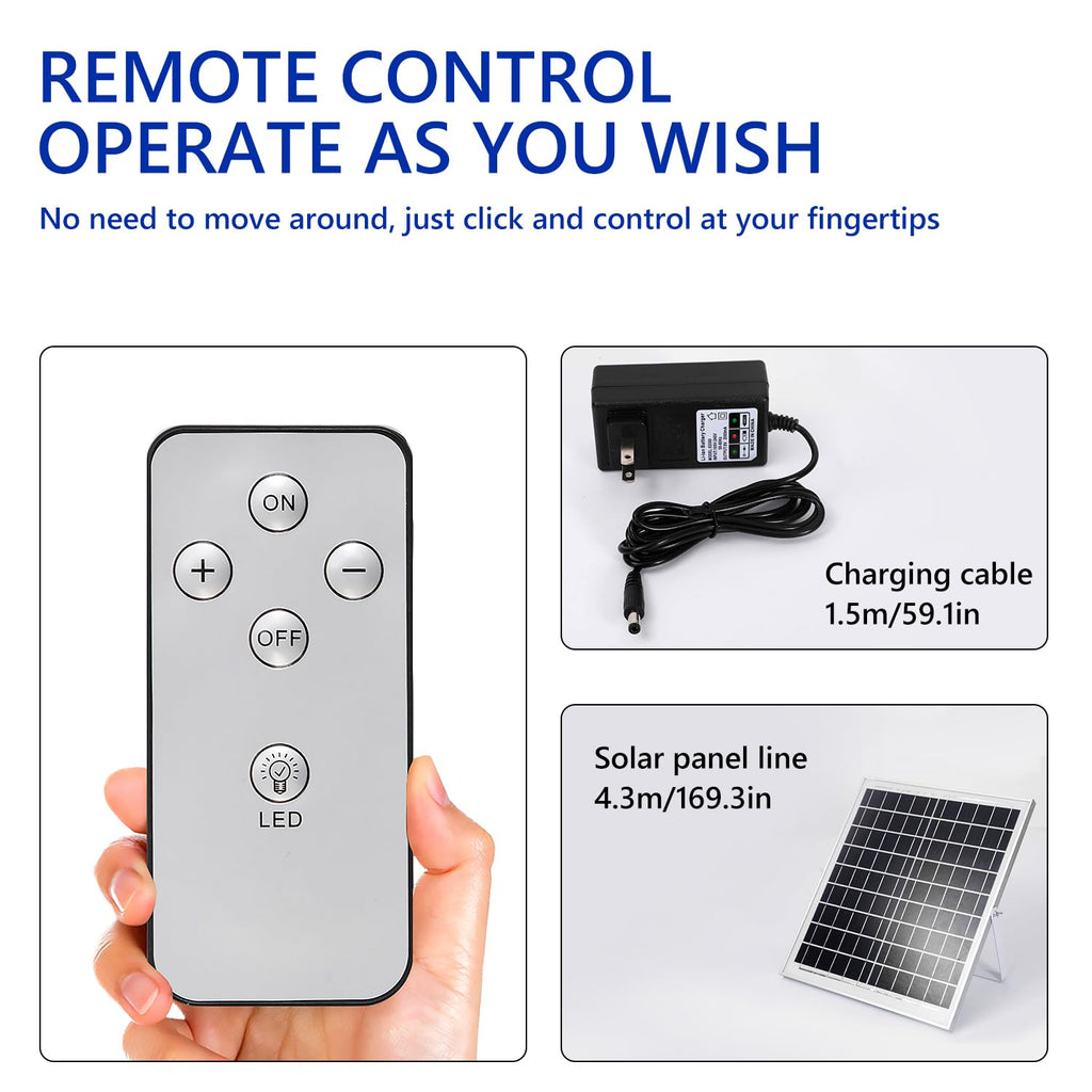16in Solar Vertical Fan with Remote Control Q396977
