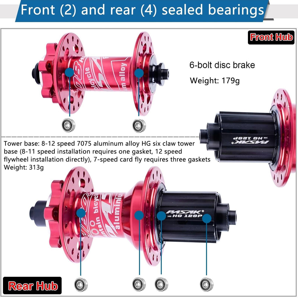 20 Inch MTB Wheelset HG 7-12 Speed Disc Brake Mountain Bike Wheel H466