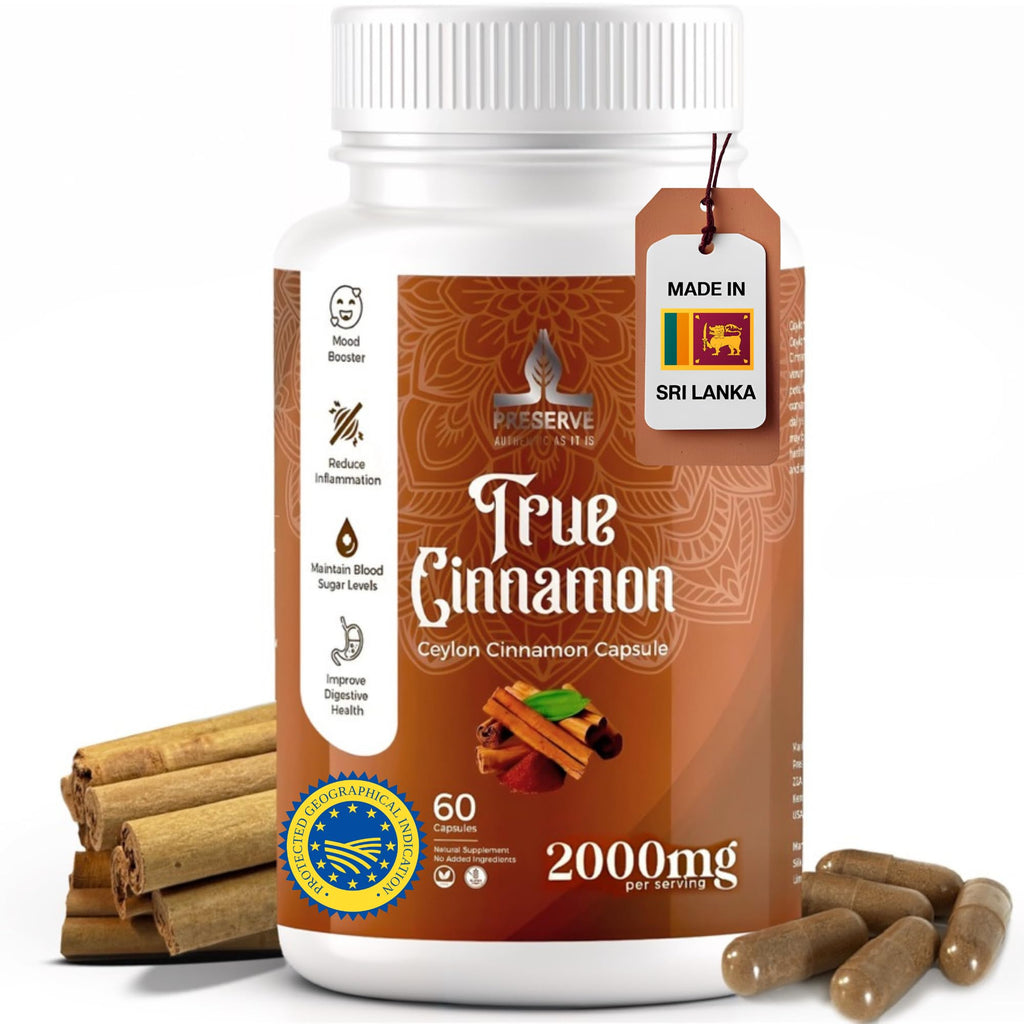Pure Ceylon Cinnamon Capsules, 2,000mg, Non-GMO, Gluten-Free L538