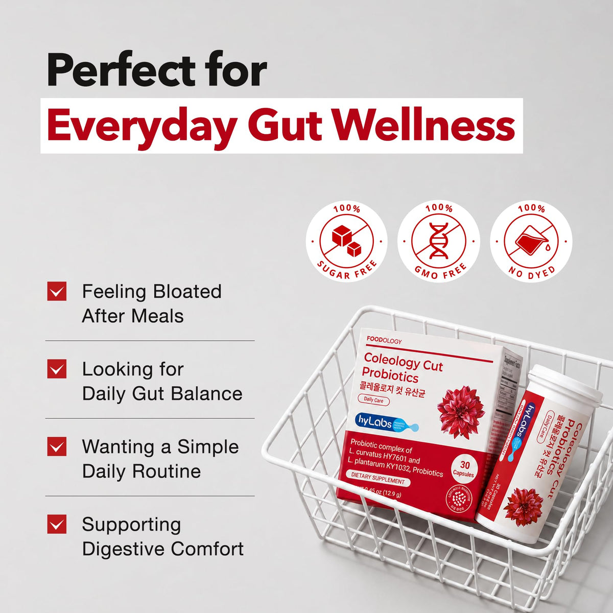 Probiotics for Bloating Relief 30 Capsules Z508