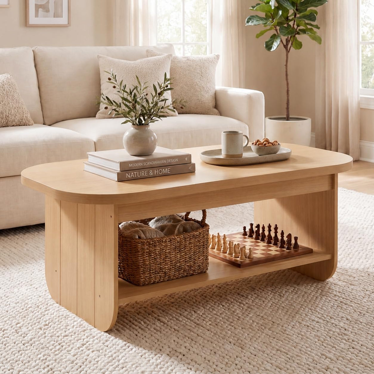 47” Oval Coffee Table O66634