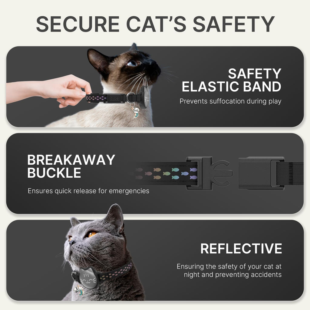 Reflective Breakaway Cat Collar with Bell E668