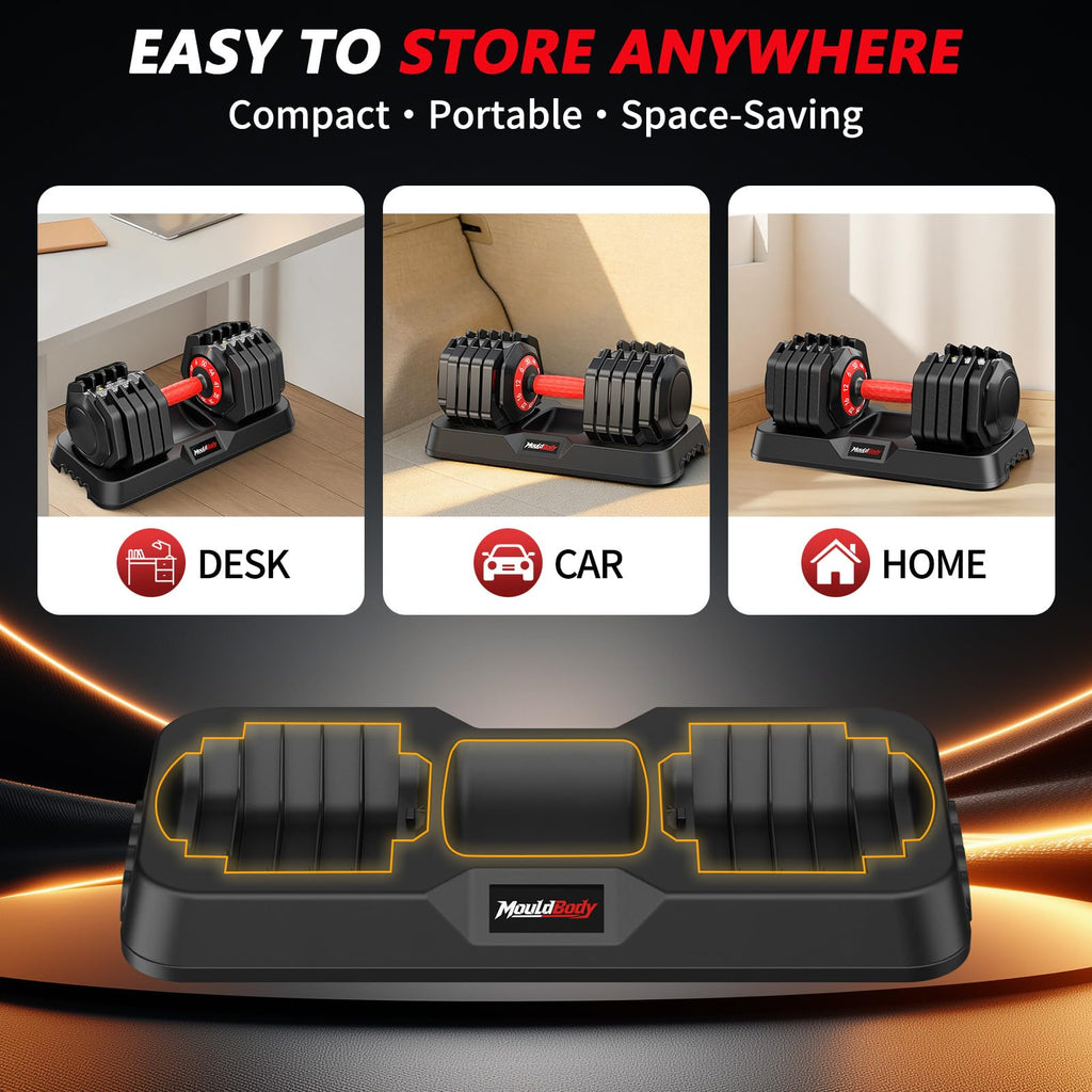 Adjustable Dumbbell Set 25 lb or 50 lb N2592