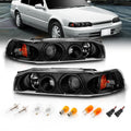 Black Replacement Projector Headlights Set H672