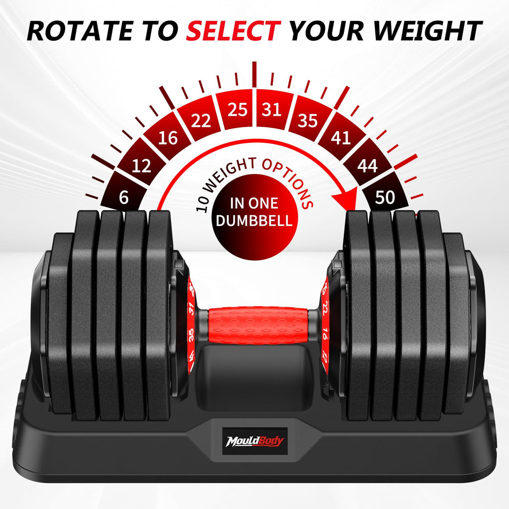 Adjustable Dumbbell Set 25 lb or 50 lb N2592