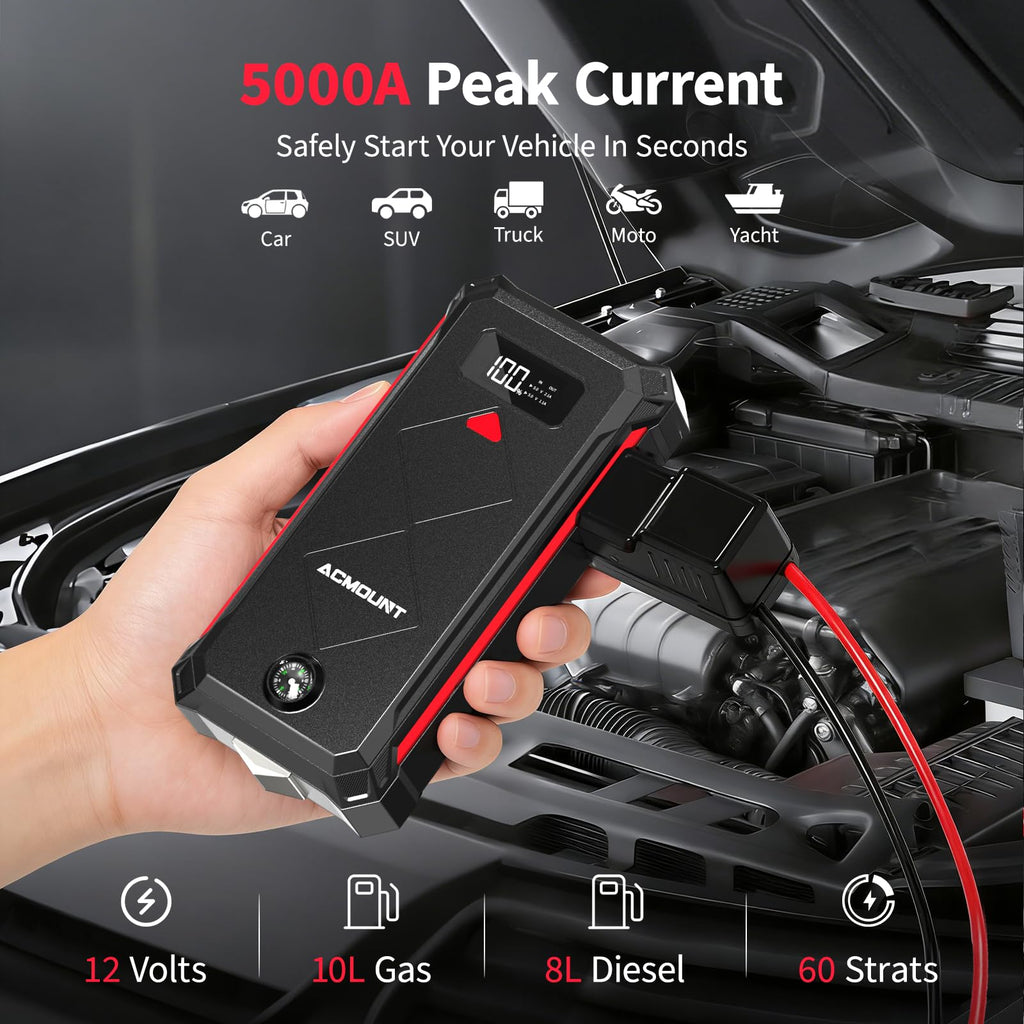 5000A Car Battery Jump Starter D578