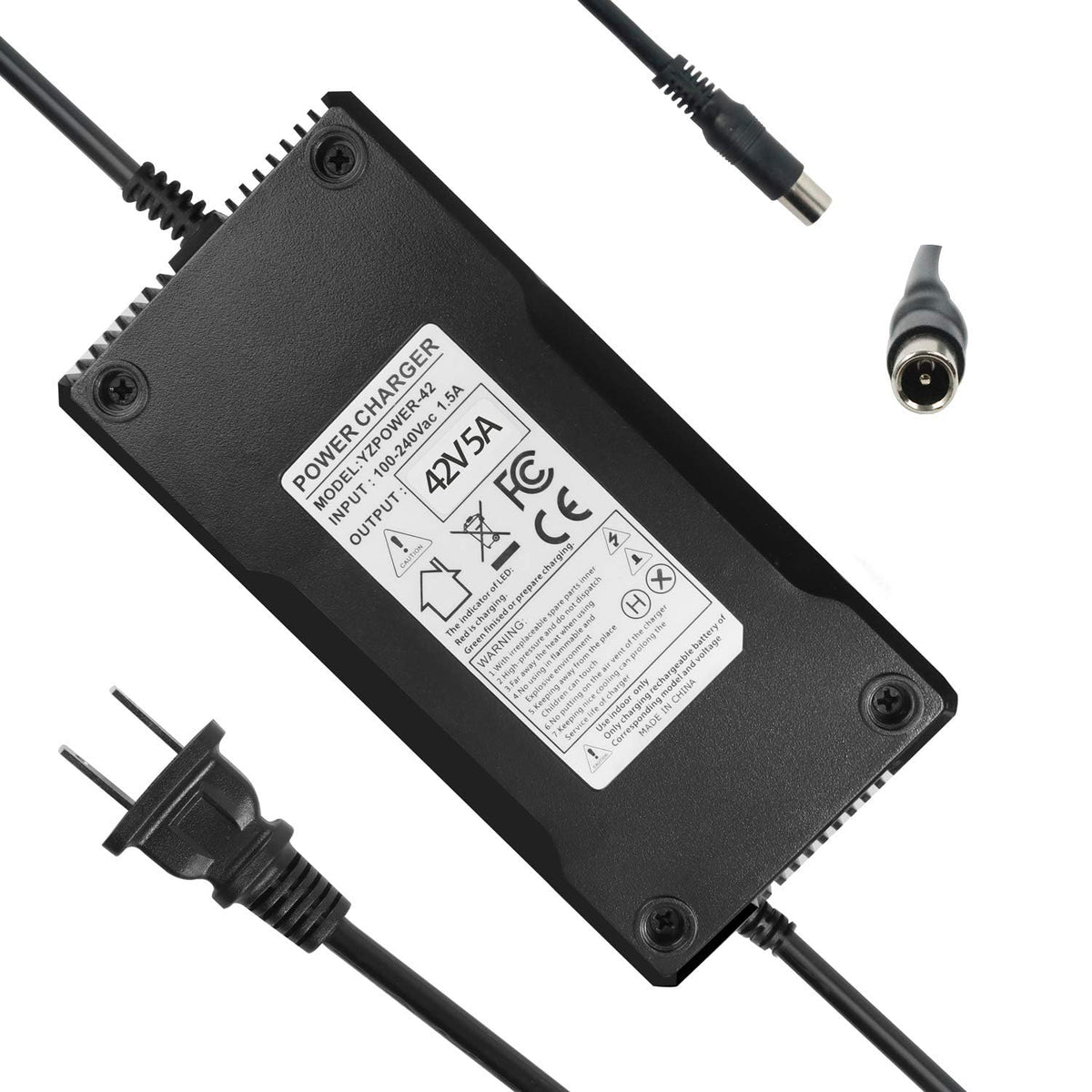 42V 5A Lithium Battery Charger 8mm Connector L6241