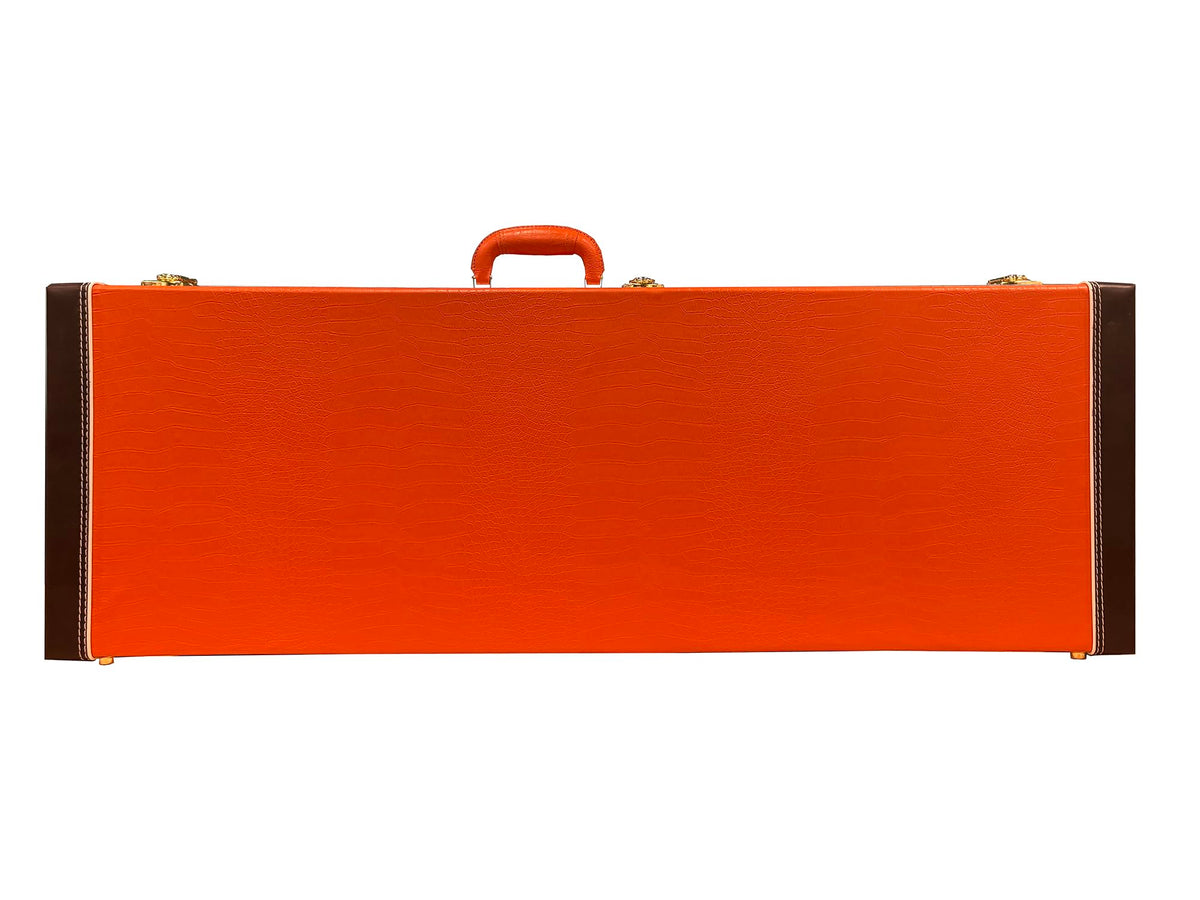 39" Electric Guitar Hard Case with Lockable Wood Frame and Plush Interior N162