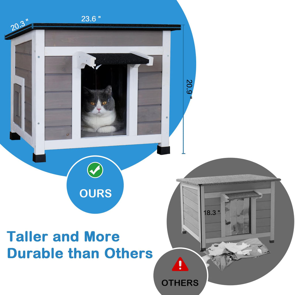 Insulated Weatherproof Outdoor Cat House Q26489