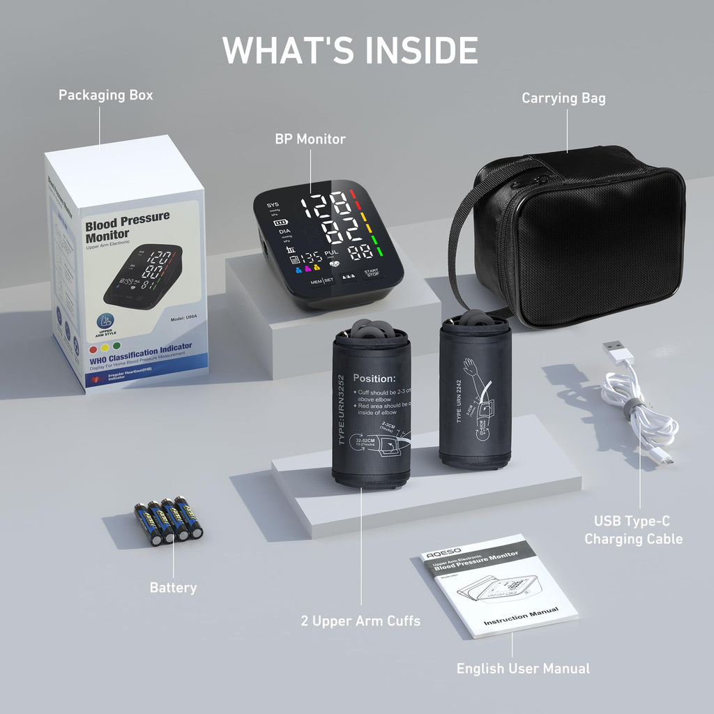 Blood Pressure Monitor with 2 Size Cuffs A179123