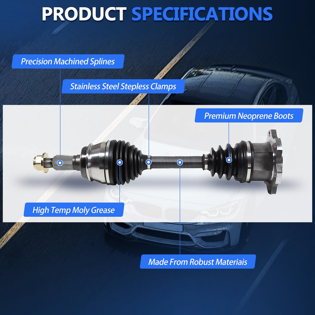 CV Axle Front Pair Q2800