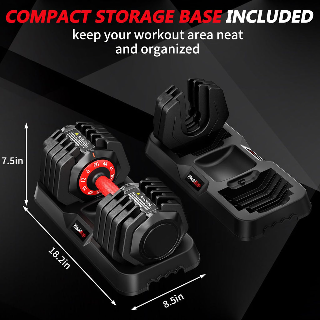 Adjustable Dumbbell Set 25 lb or 50 lb N2592