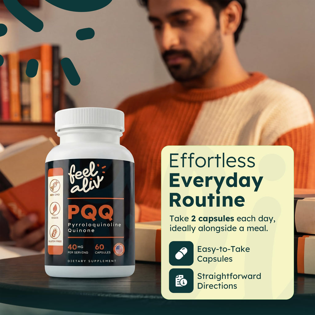 PQQ Supplement 40mg Vegan 60 Capsules U9992