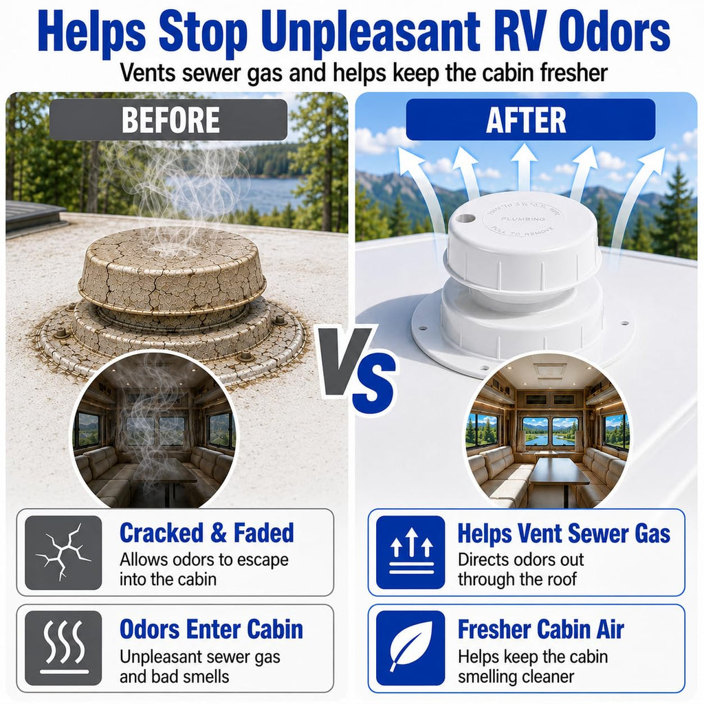 RV Plumbing Vent Caps 1 to 2 3/8" Pipe K7733