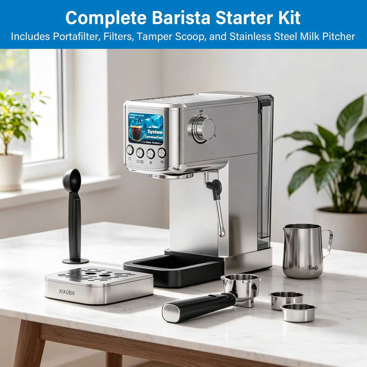 Cold Brew Espresso Machine with Milk Frother Z99849