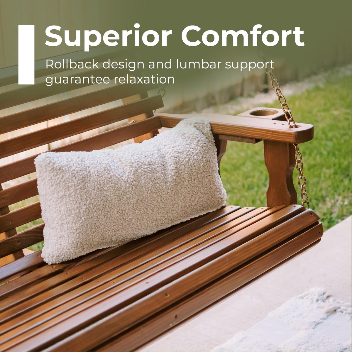 Heavy Duty 700 Lb Capacity Porch Swing E303