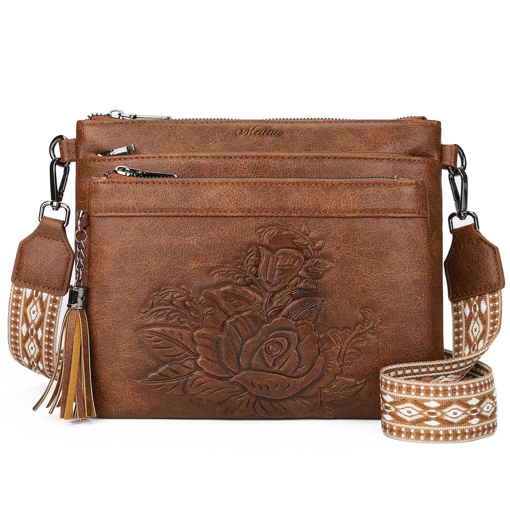 Vegan Leather Crossbody Bag Y46043