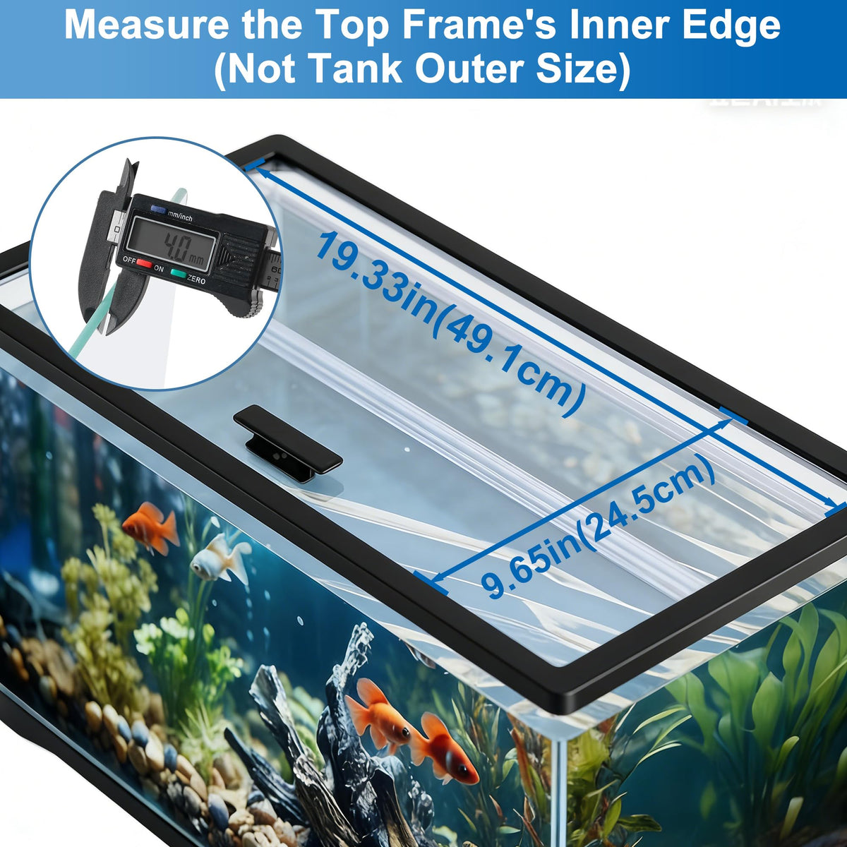 Clear Tempered Glass Aquarium Lid V118