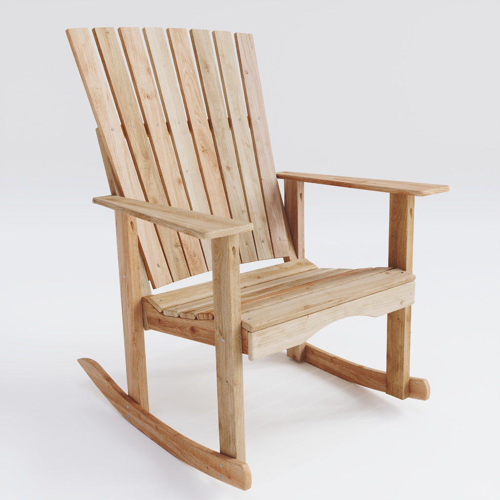 Unfinished Cedar Wood Rocking Chair P8113