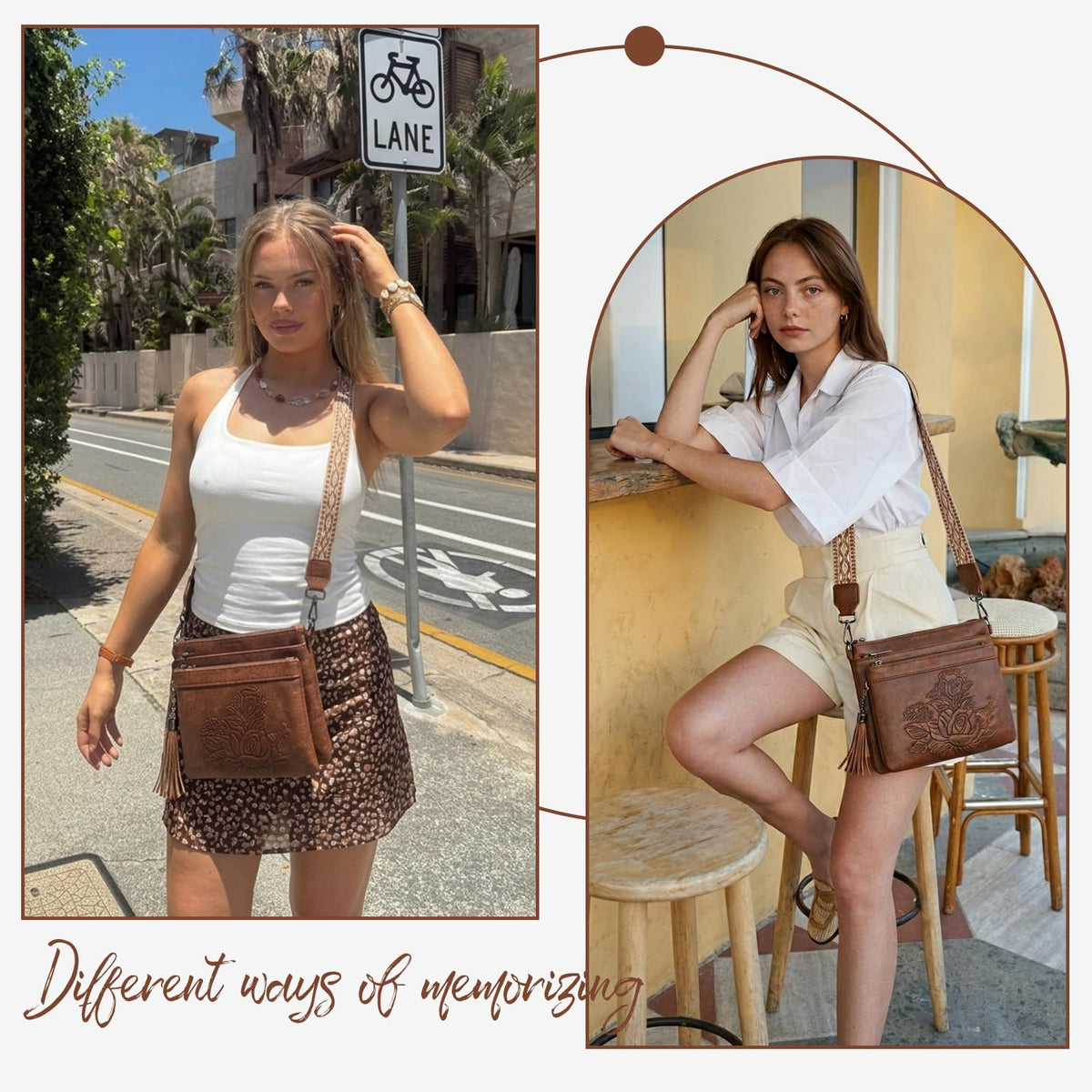 Vegan Leather Crossbody Bag Y46043