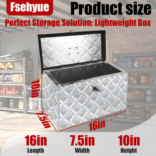 16 Inch Aluminum Waterproof Truck Tool Box with Lock and Keys R230