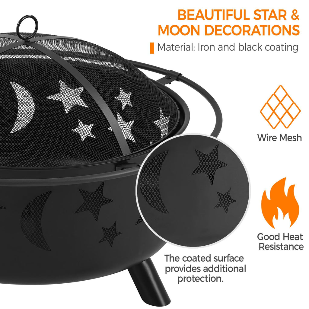 30in Wood Burning Fire Pit K907