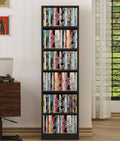 6 Tier Black Adjustable Media Shelf T97438