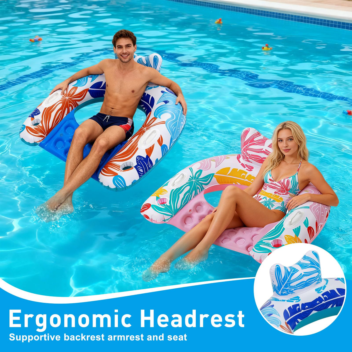 3 Pack Inflatable Pool Floats W386673