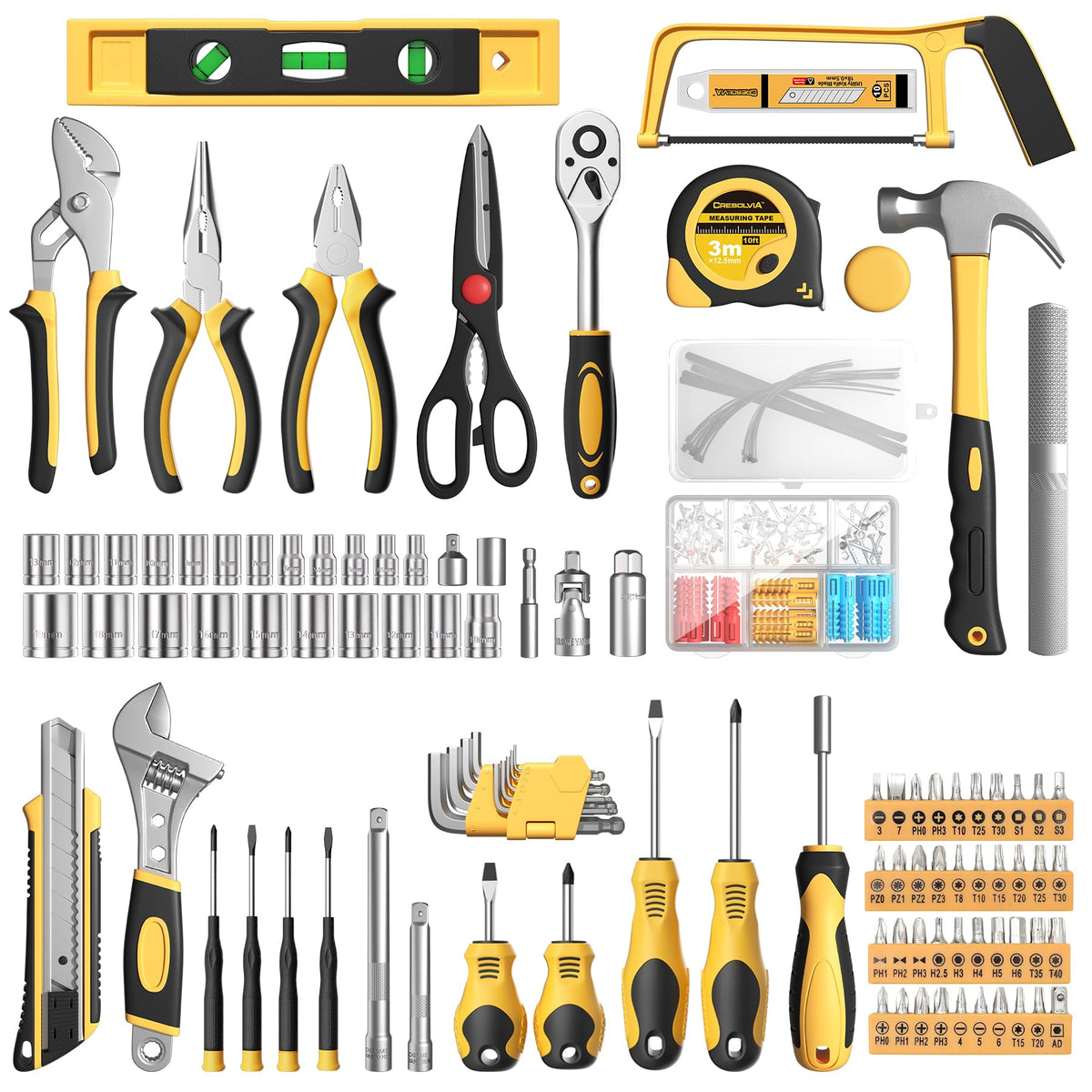 328 Piece Hand Repair Tool Kit with Storage Case S741863