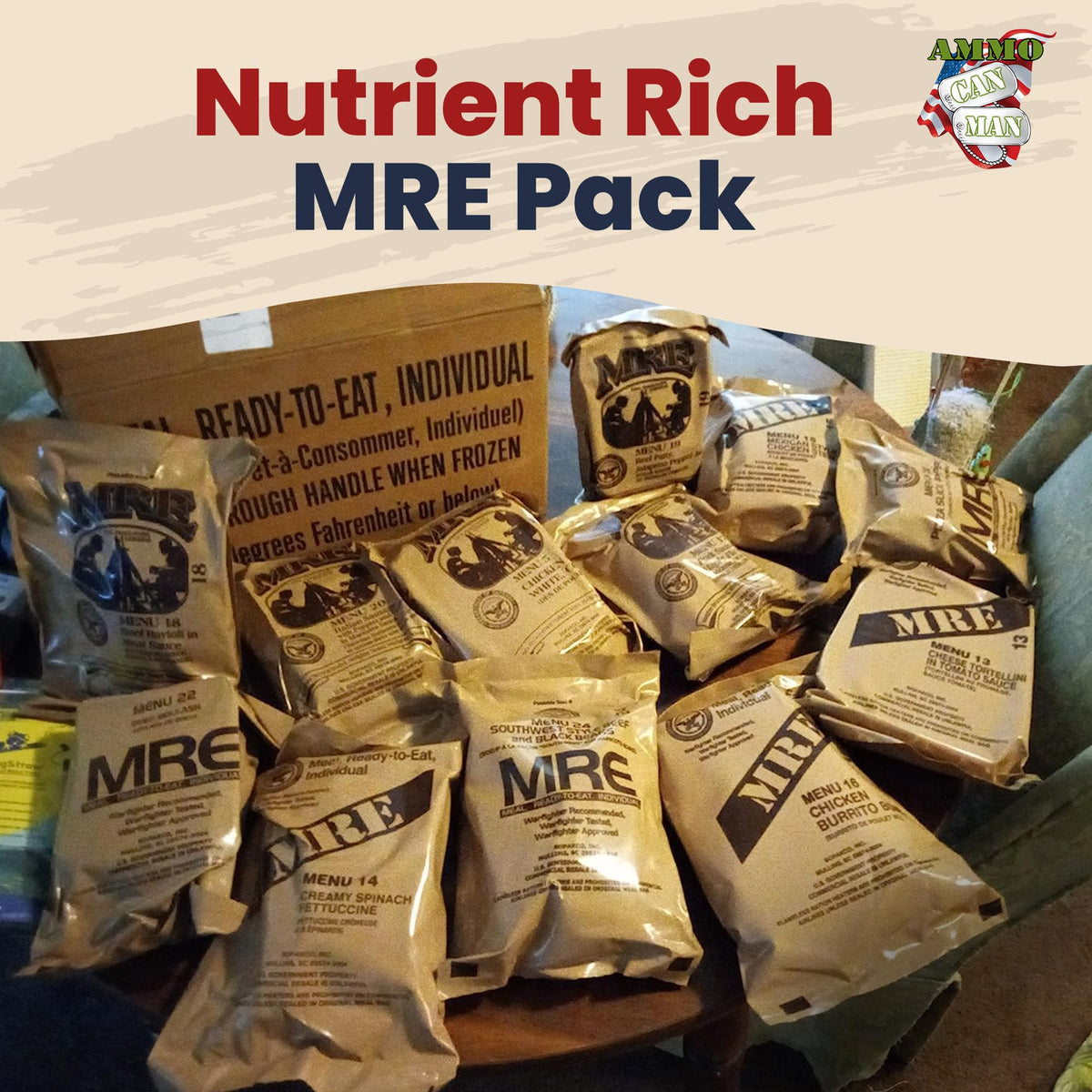 12-Pack Freeze Dried MRE J91786