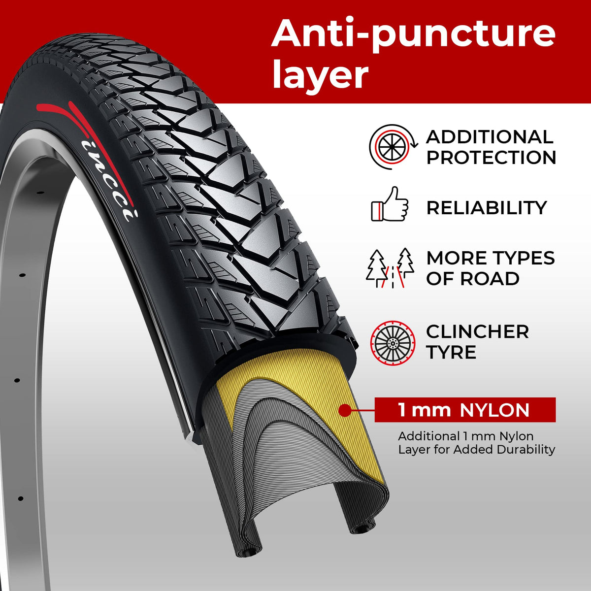 700x35c City Bike Tires & Tubes P42178