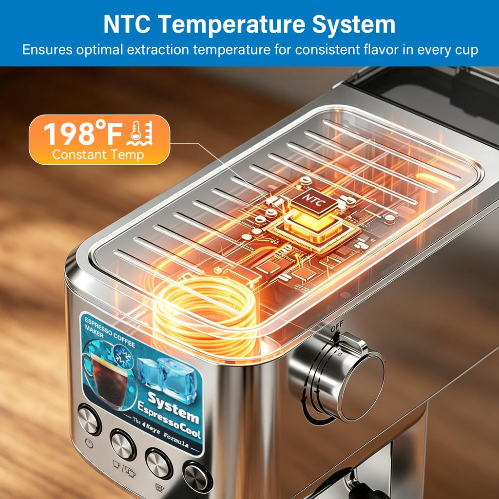 Cold Brew Espresso Machine with Milk Frother Z99849