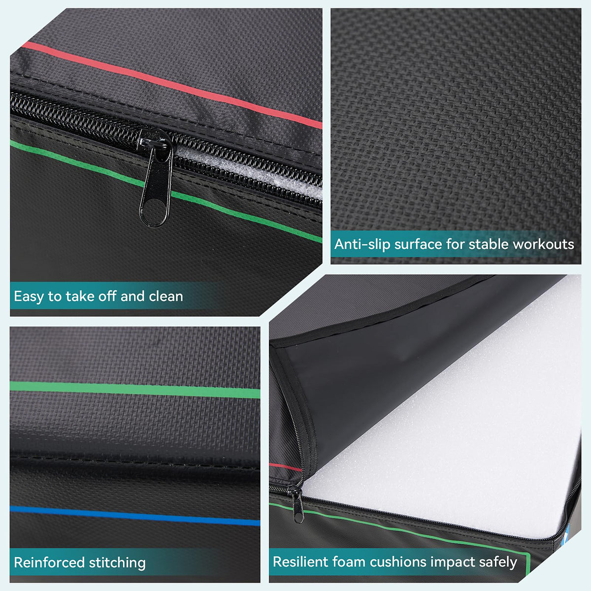 3-in-1 Non-Slip Cushioned Plyometric Jump Box P1719