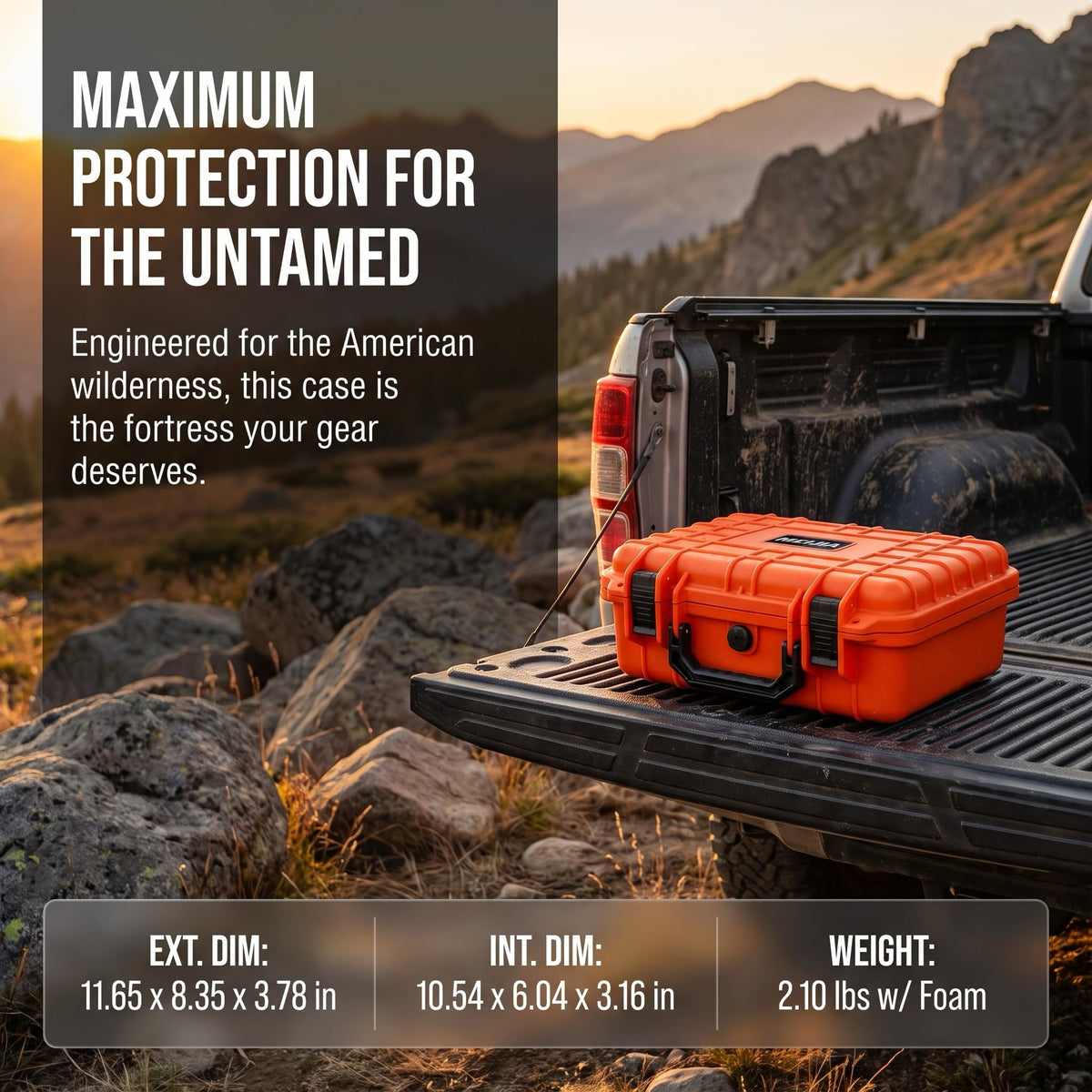 Portable Waterproof Hard Case with Customizable Foam P587216
