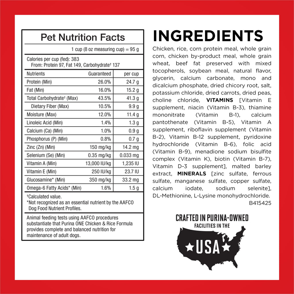 Chicken & Rice Formula Dry Dog Food 8 lb Bag M240630