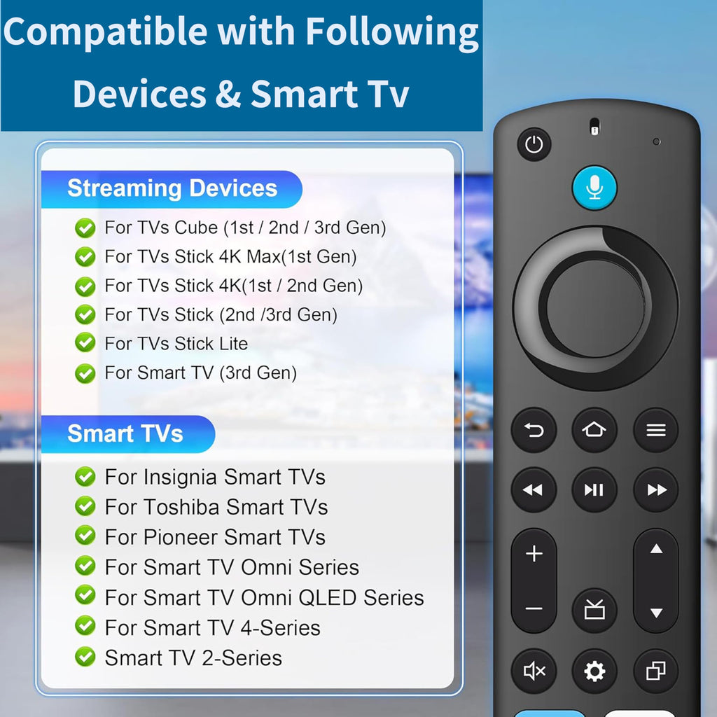 Voice Remote Replacement for Fire TV Stick and Smart TVs G72606